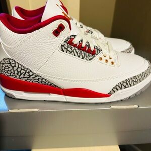Jordan Athletic Shoes White and Red